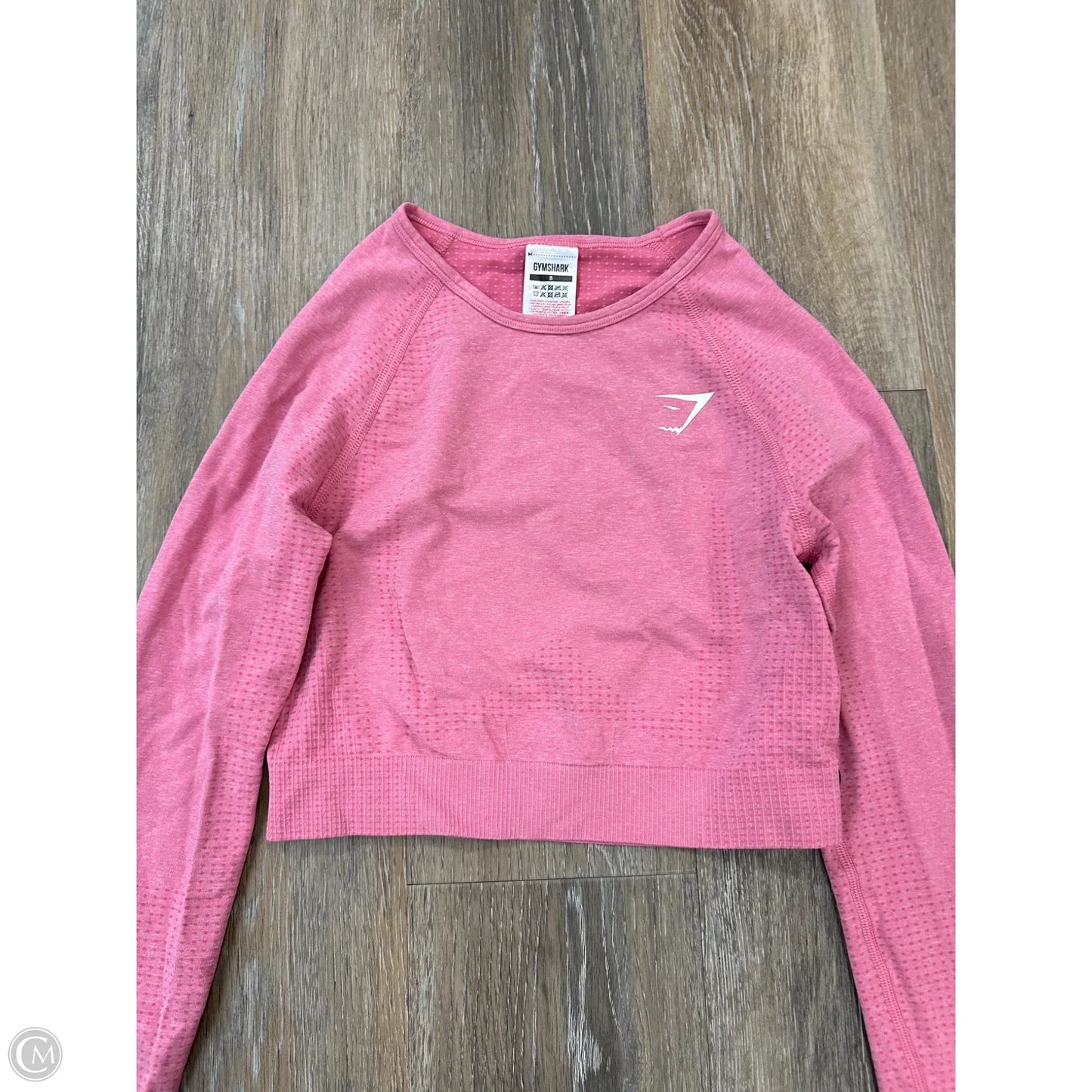Athletic Top Long Sleeve Crewneck By Gym Shark In Pink, Size: S
