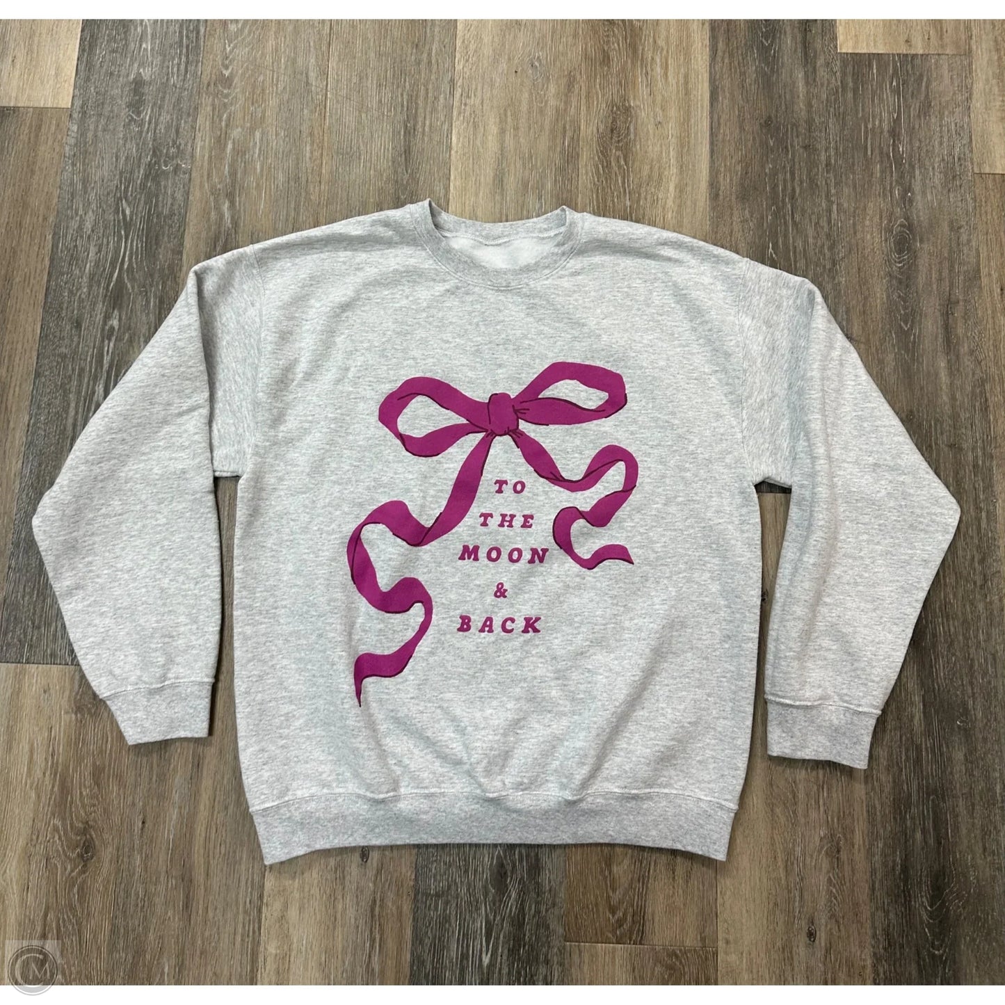Sweatshirt Crewneck By Talulah In Grey, Size: L