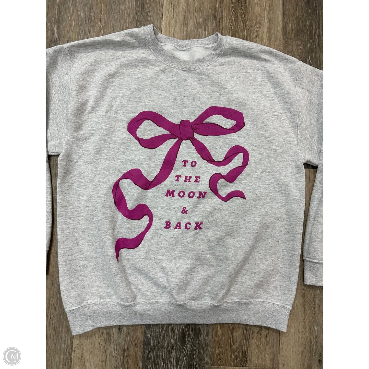 Sweatshirt Crewneck By Talulah In Grey, Size: L