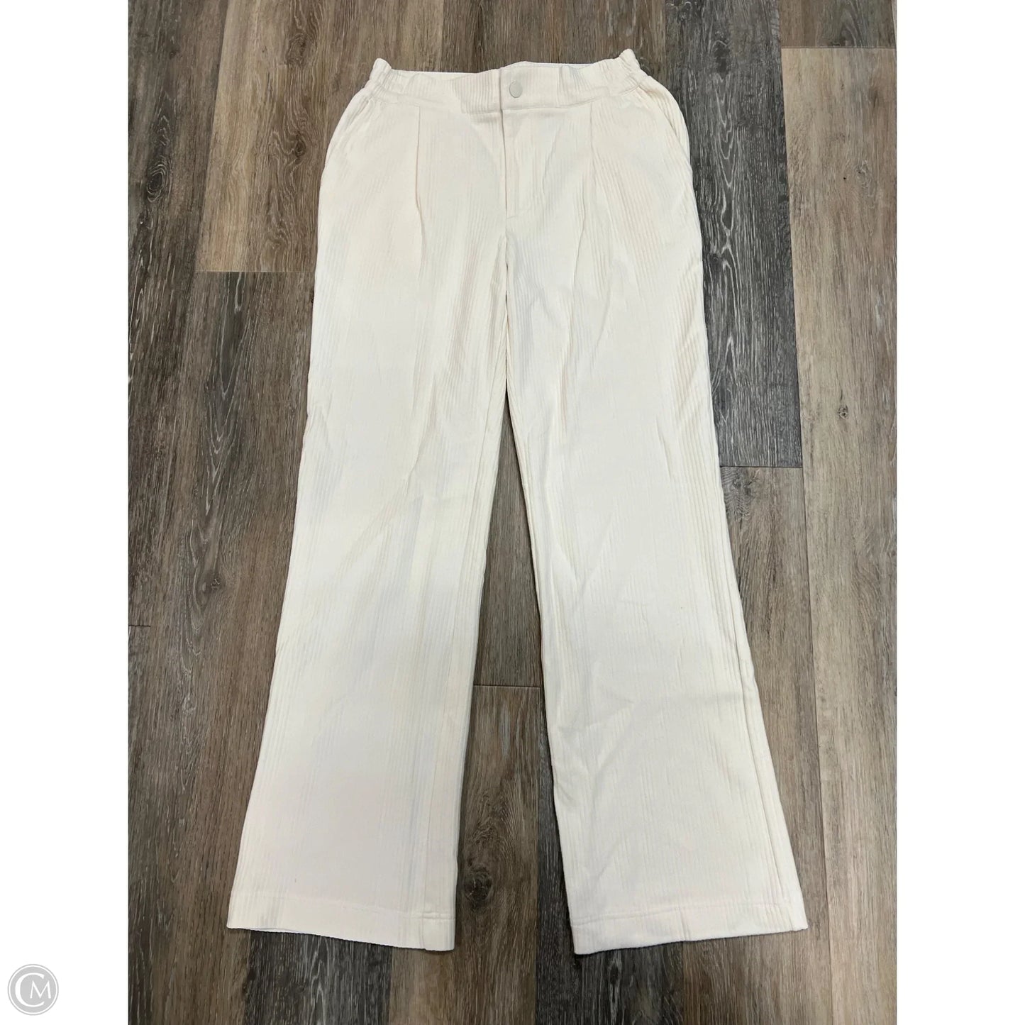 Pants Wide Leg By Varley In Cream, Size: S