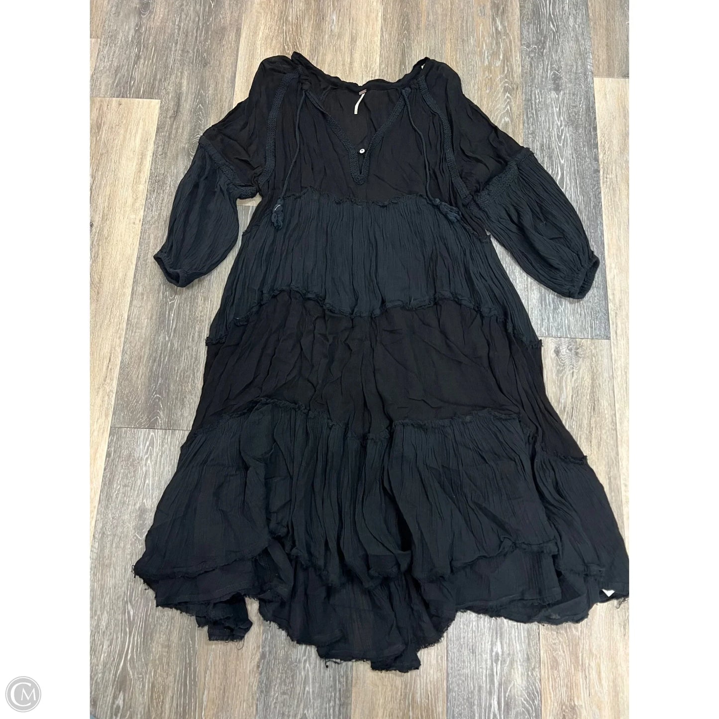 Dress Casual Midi By Free People In Black, Size: Xs