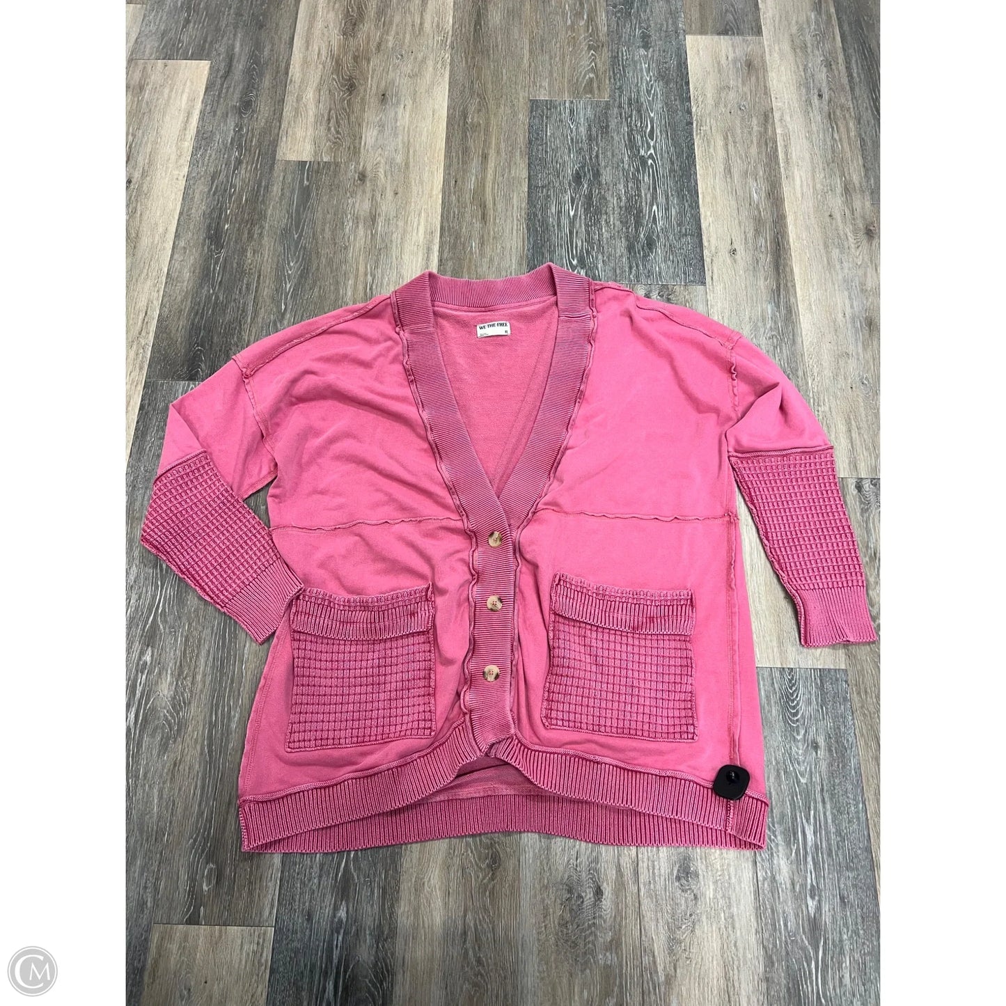 Sweater Cardigan By We The Free In Pink, Size: Xl