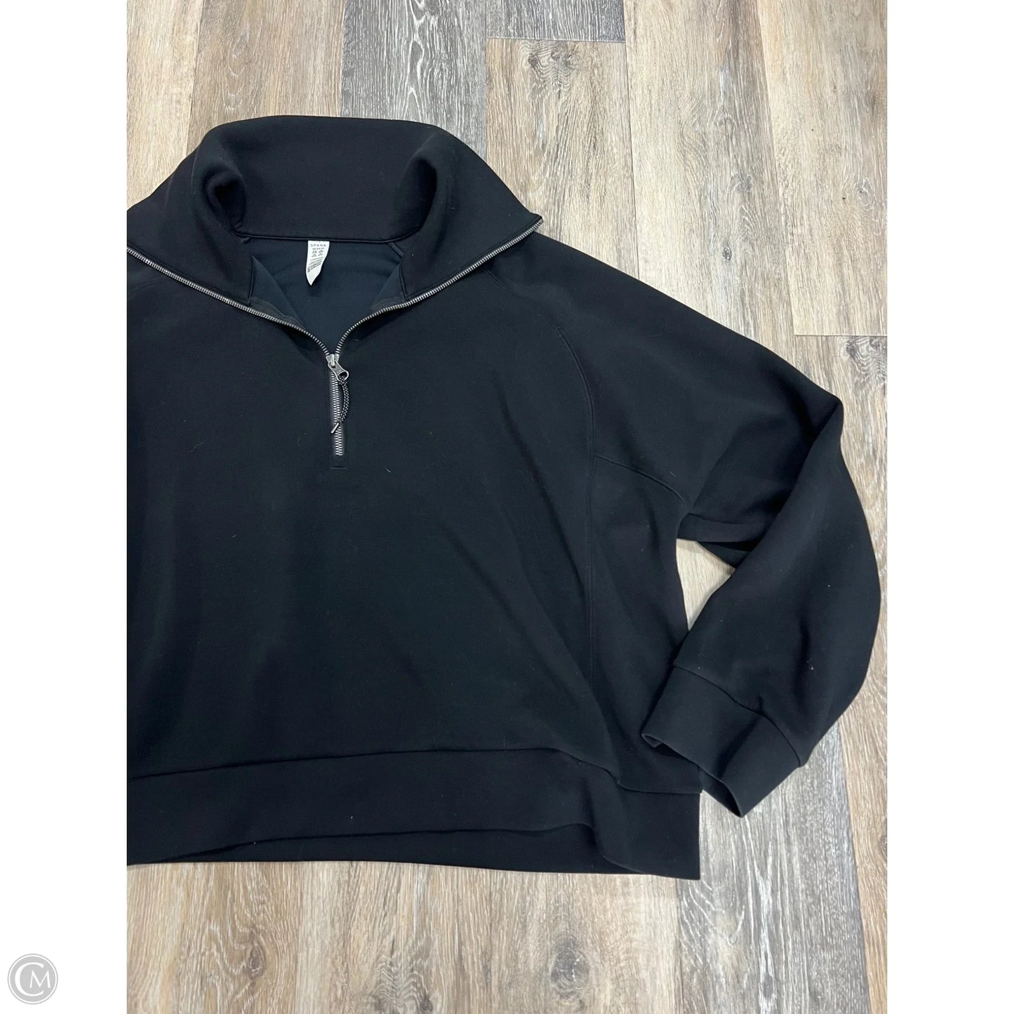 Athletic Sweatshirt Collar By Spanx In Black, Size: 3x