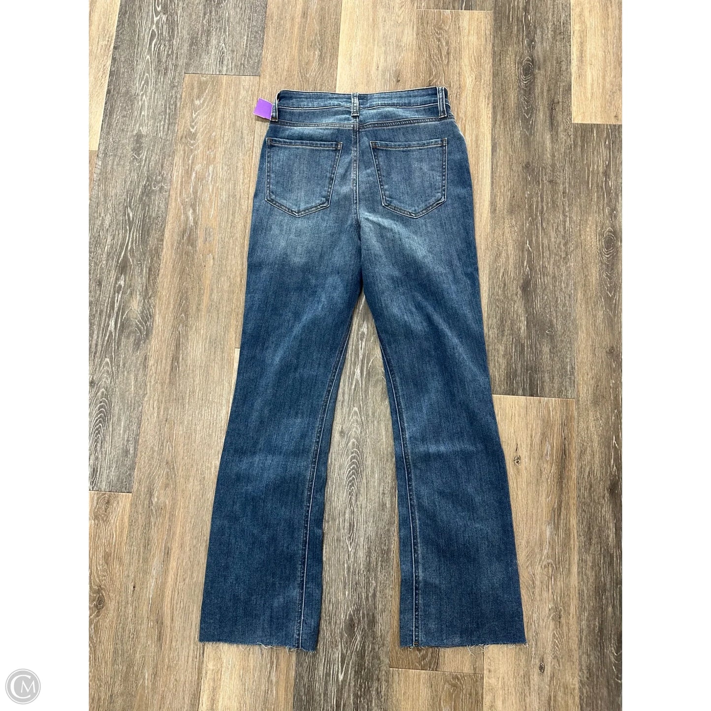 Jeans Flared By Kut In Blue Denim, Size: 00