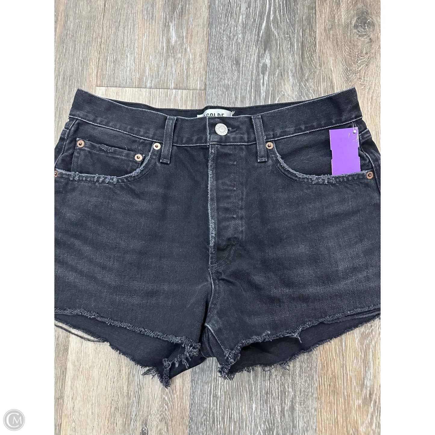 Shorts By Agolde In Black Denim, Size: 2