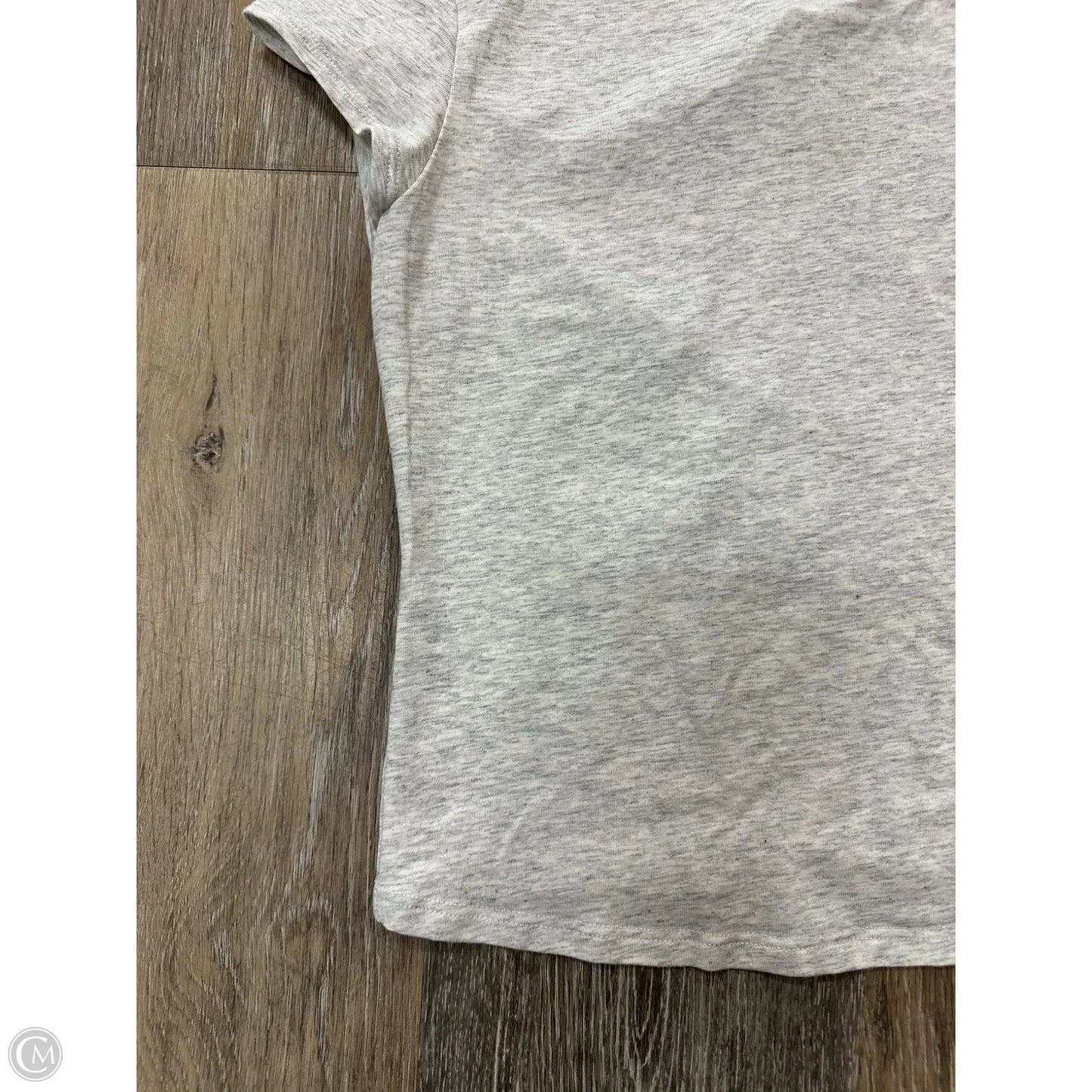 Athletic Top Short Sleeve By Lululemon In Grey, Size: Xs