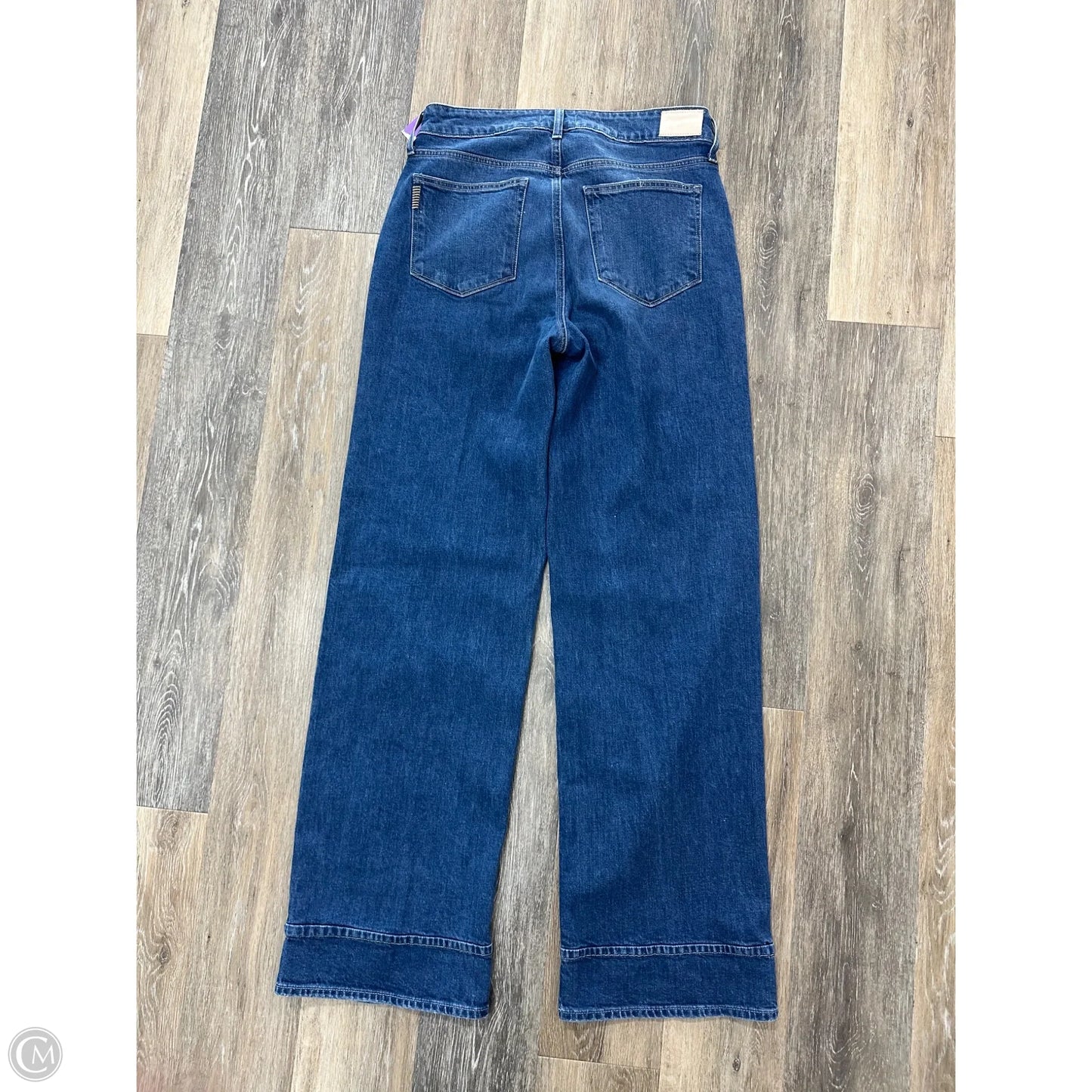 Jeans Wide Leg By Paige In Blue Denim, Size: 12