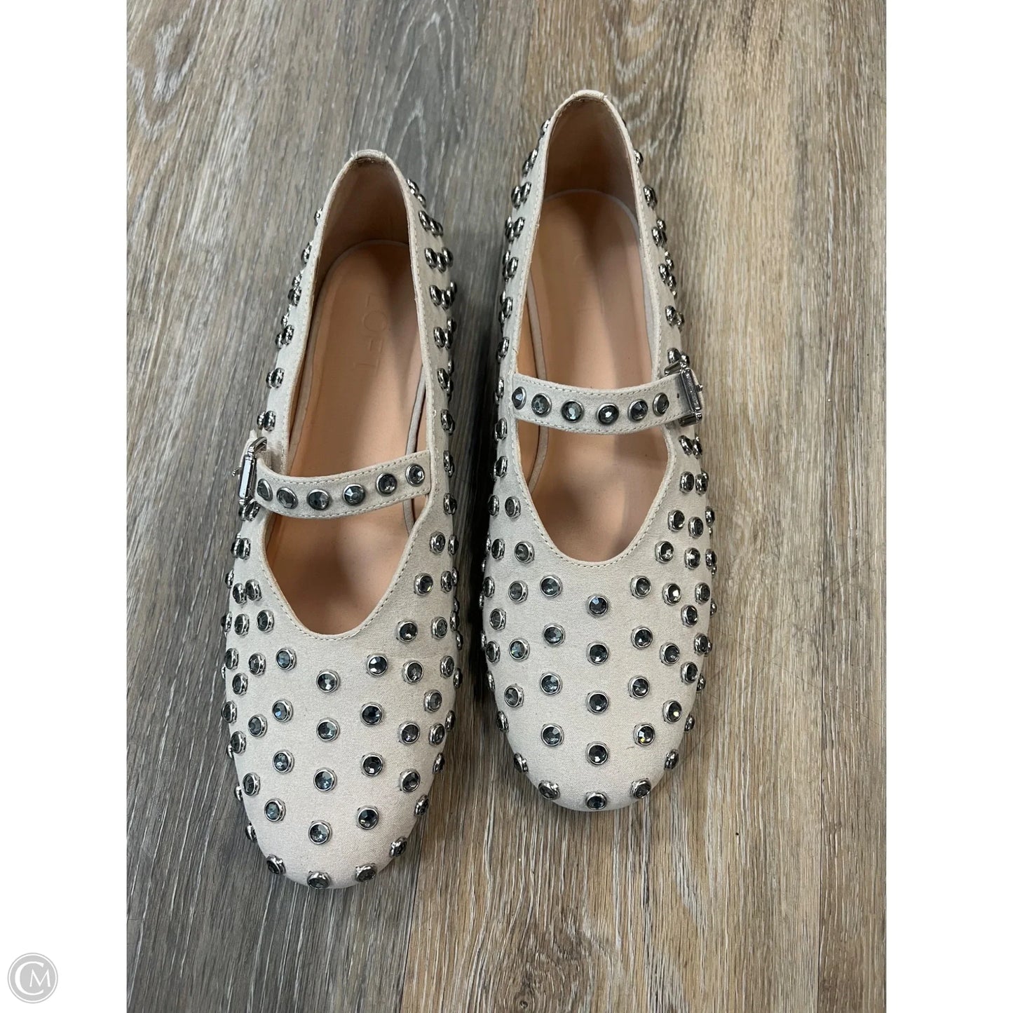 Shoes Flats By Loft In Cream, Size: 8.5