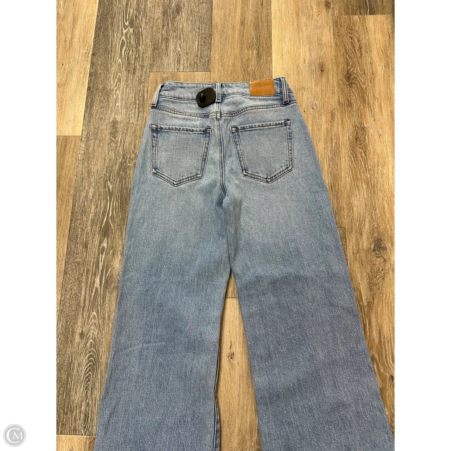 Jeans Wide Leg By Evereve In Blue Denim, Size: 1/25