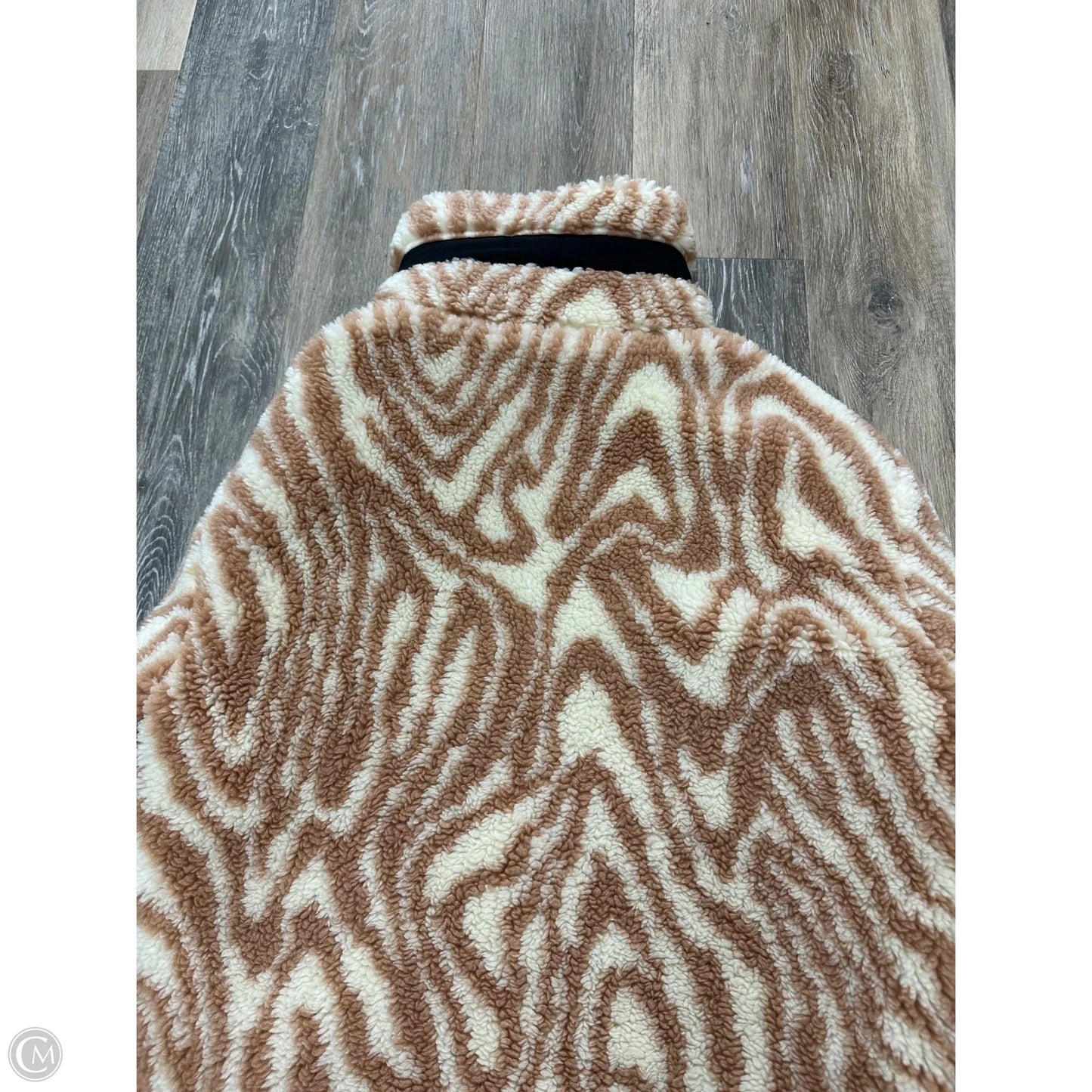 Jacket Faux Fur & Sherpa By Apparis In Tan & White, Size: Xxs
