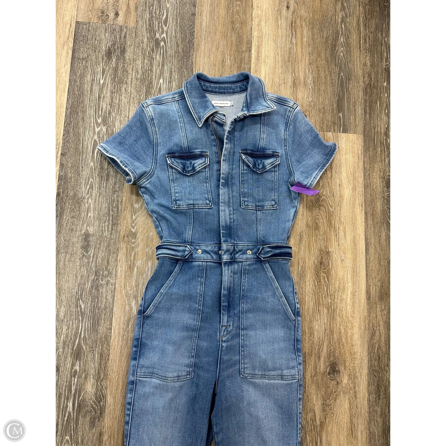 Jumpsuit By Good American In Blue Denim, Size: S
