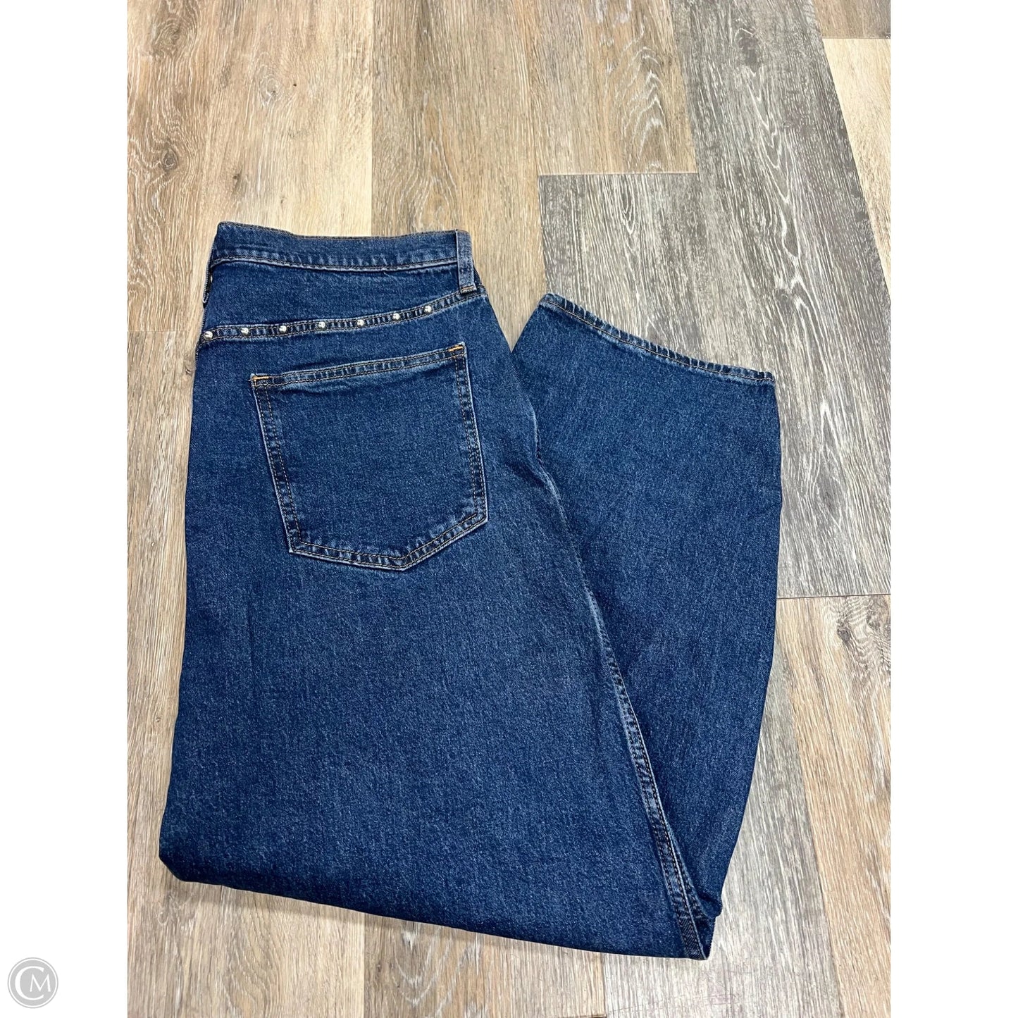 Jeans Wide Leg By Gap In Blue Denim, Size: 12