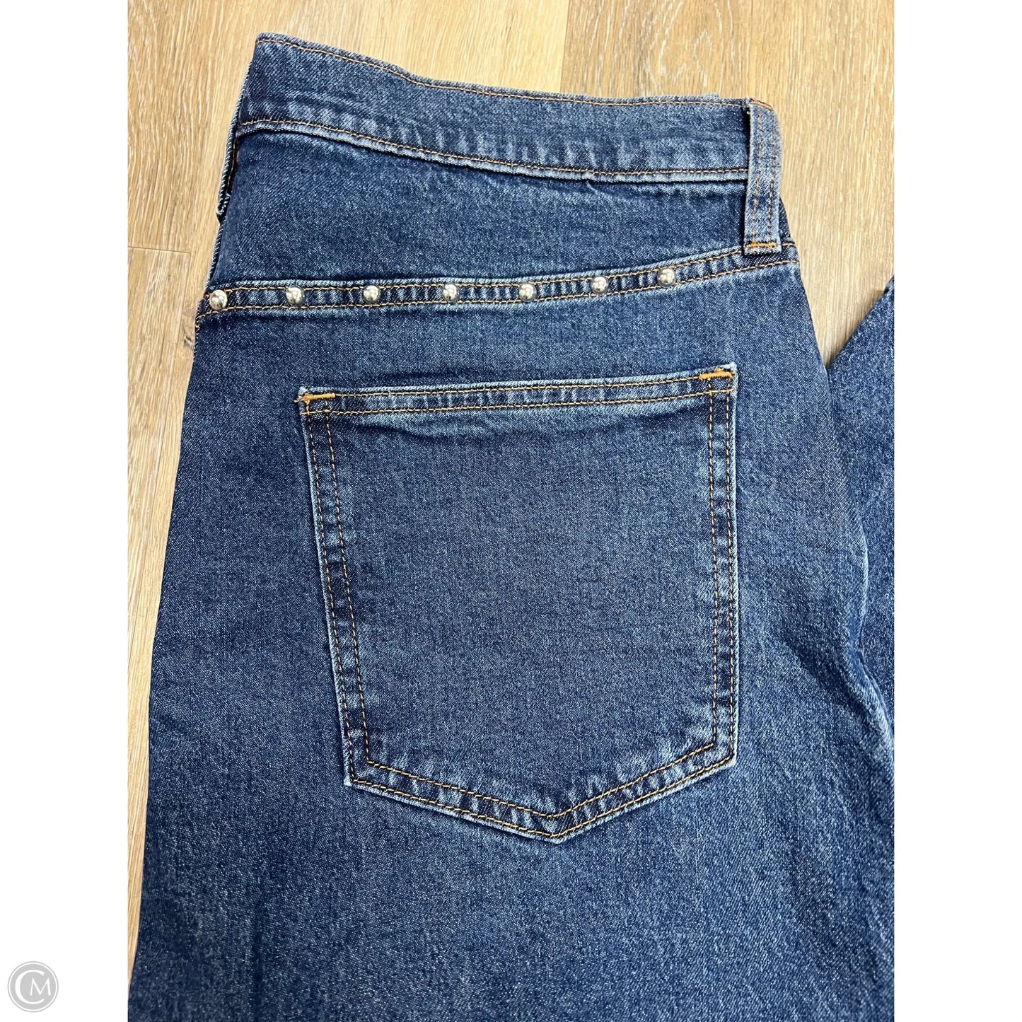 Jeans Wide Leg By Gap In Blue Denim, Size: 12