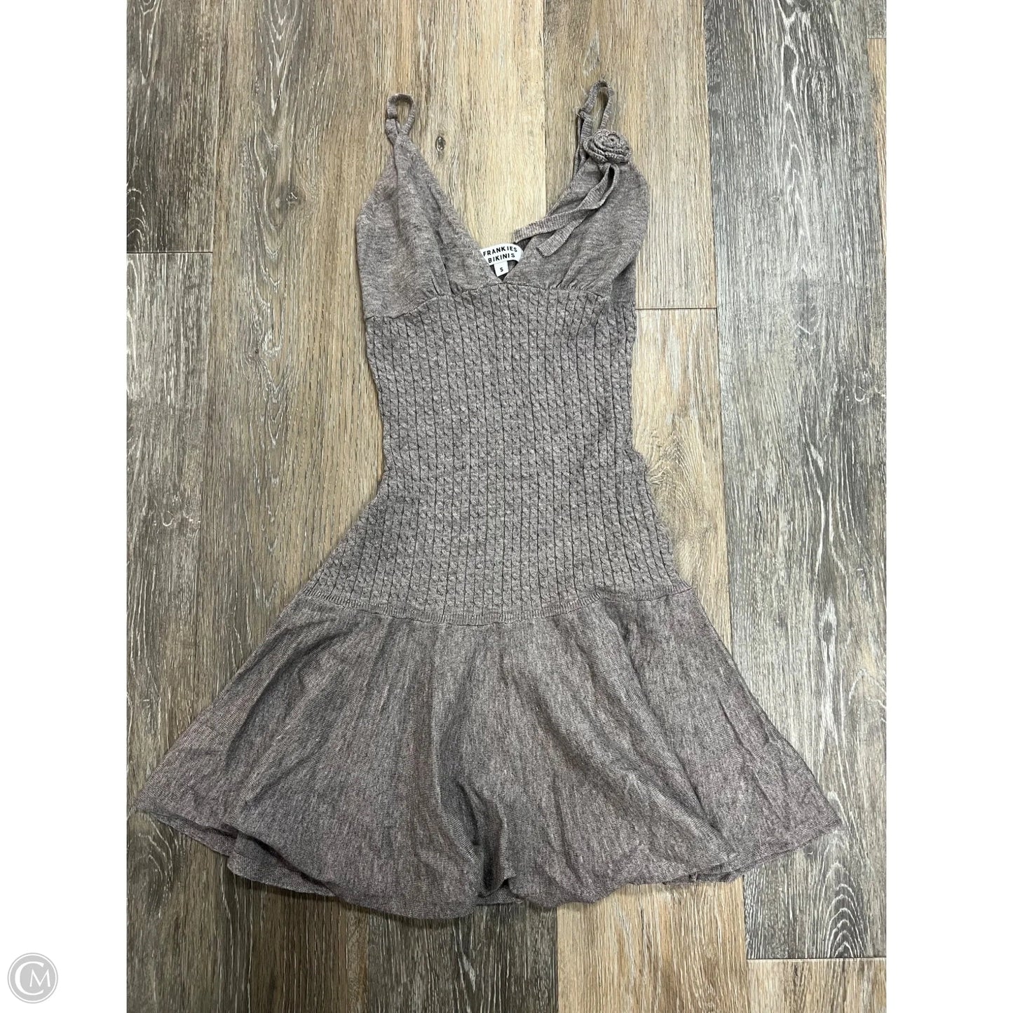 Dress Casual Short By Frankies Bikinis In Grey, Size: S