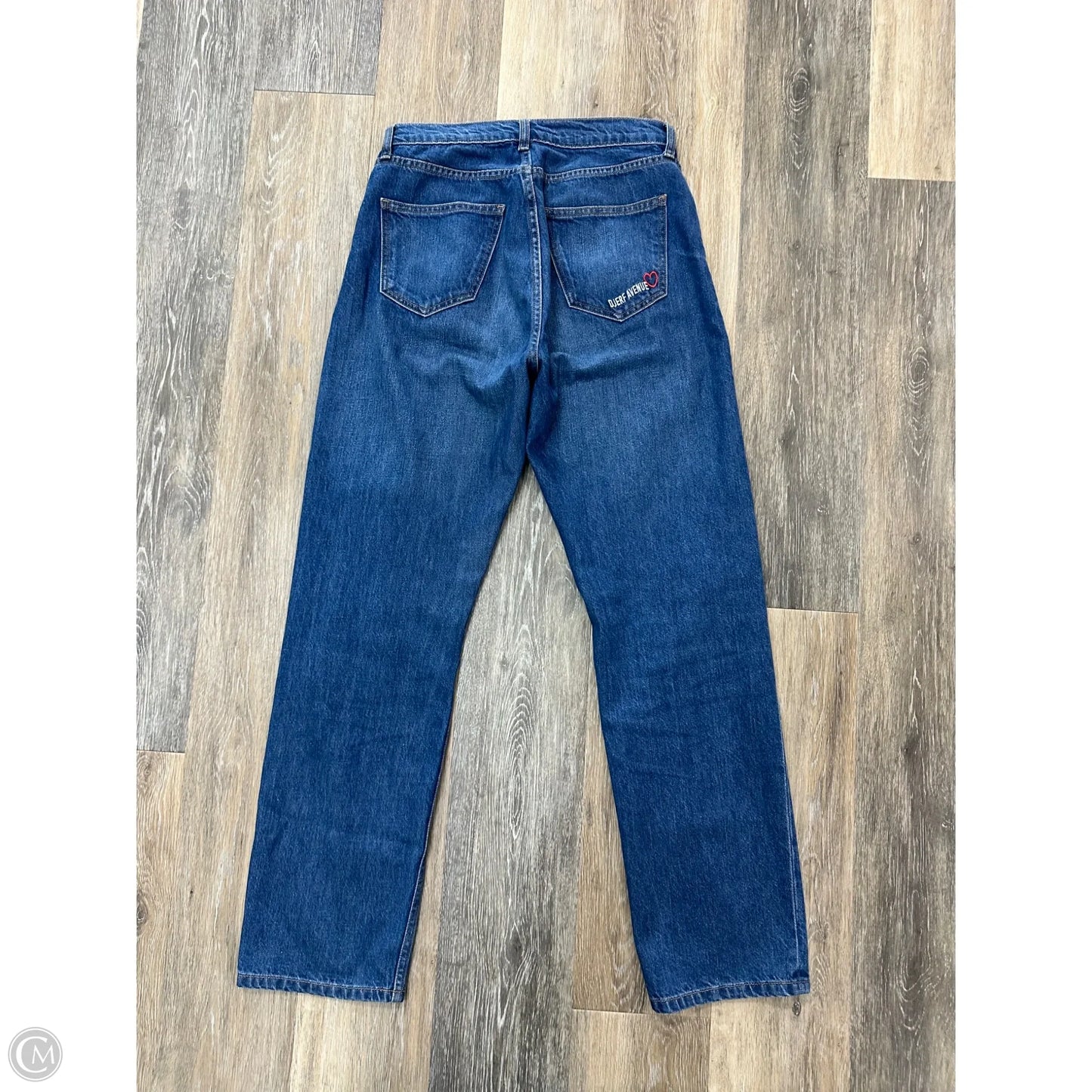 Jeans Straight By Djerf Avenue In Blue Denim, Size: 1/25