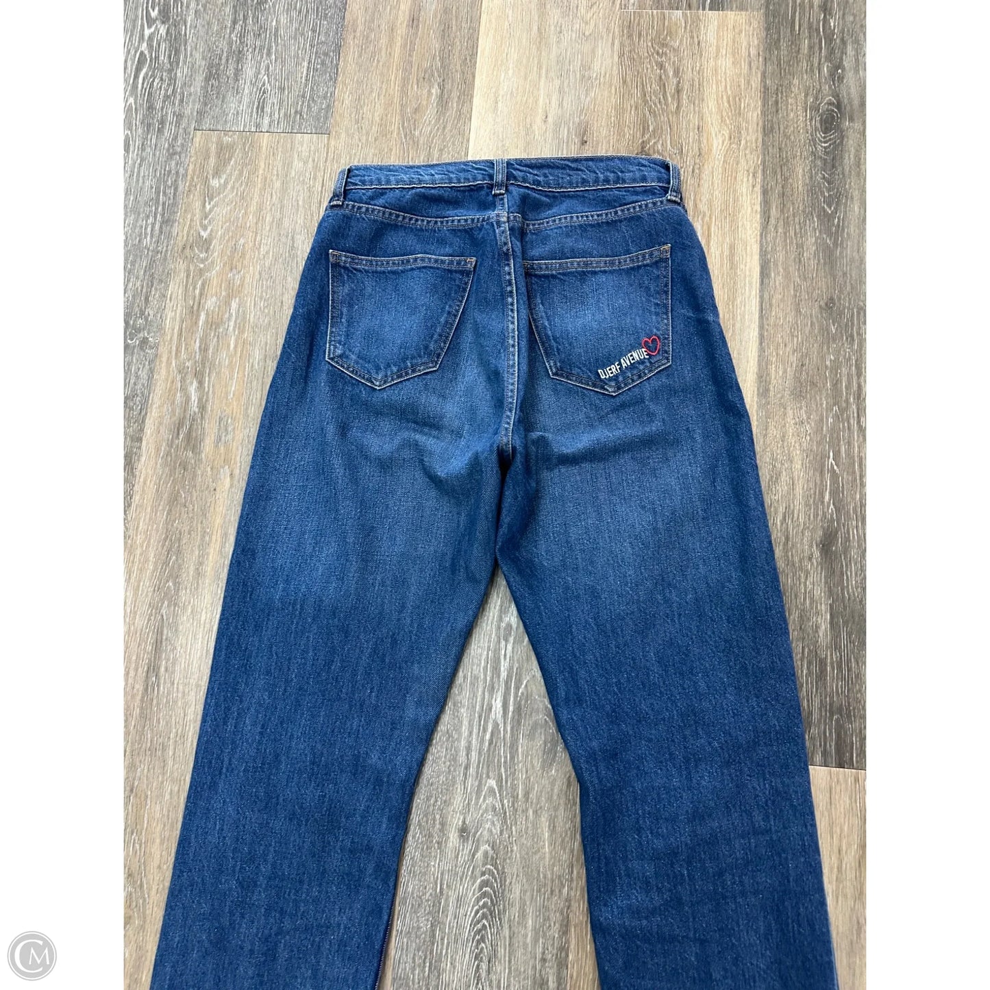 Jeans Straight By Djerf Avenue In Blue Denim, Size: 1/25