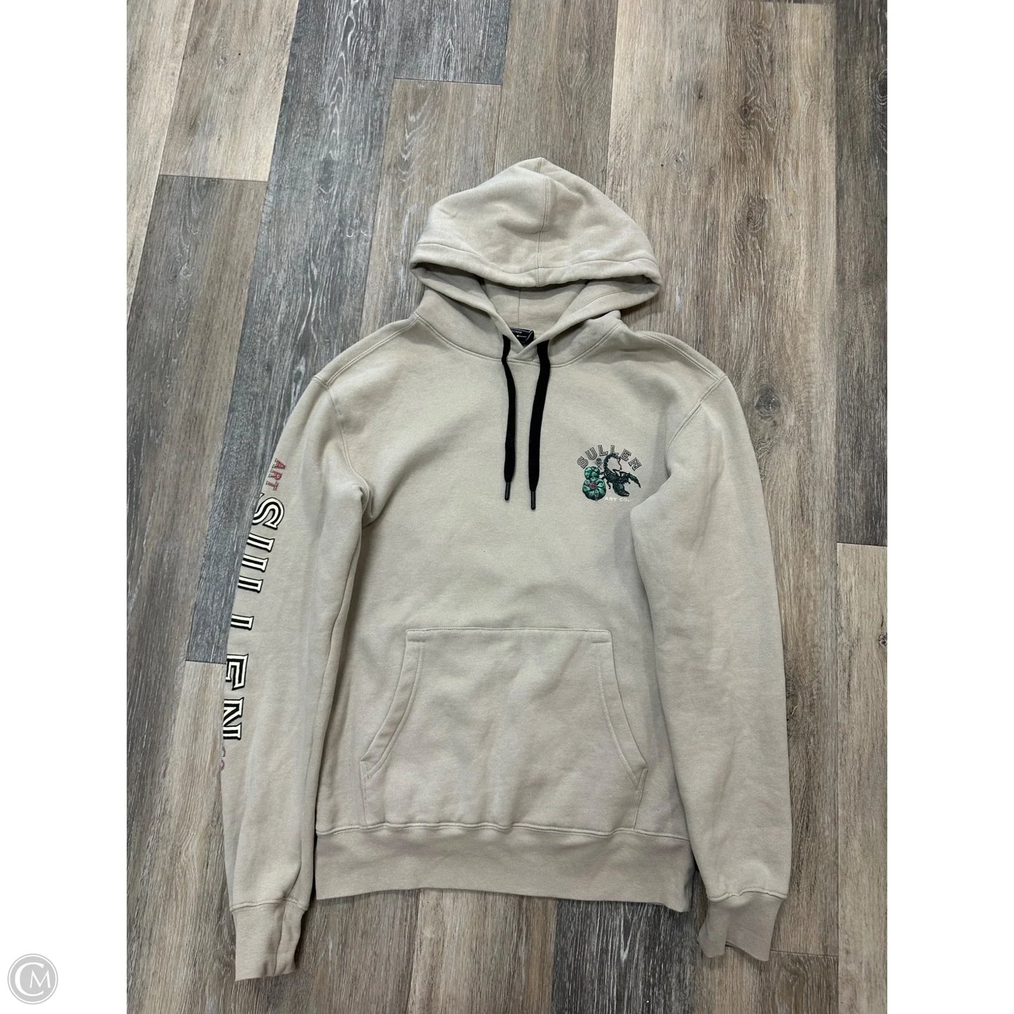 Sweatshirt Hoodie By Sullen In Tan, Size: S