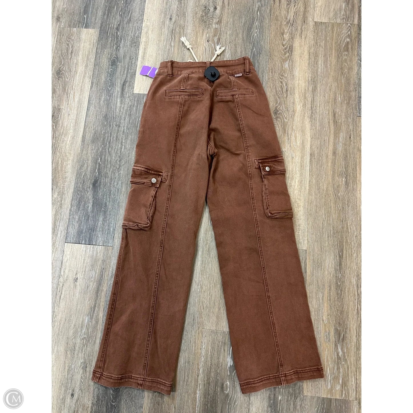 Jeans Straight By Risen In Brown Denim, Size: 2