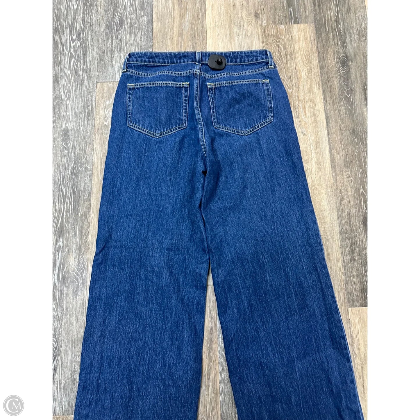 Jeans Wide Leg By L Agence In Blue Denim, Size: 6