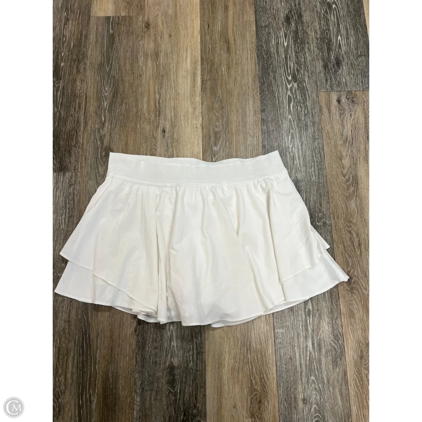 Athletic Skort By Lululemon In White, Size: 14