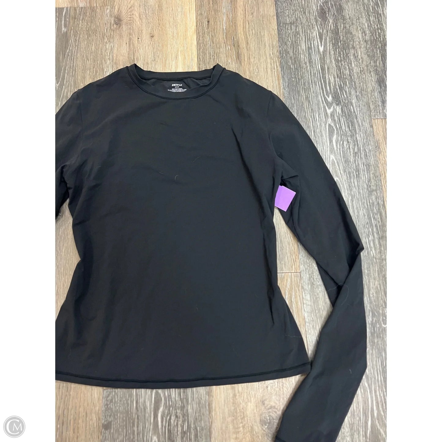 Top Long Sleeve By Skims In Black, Size: M