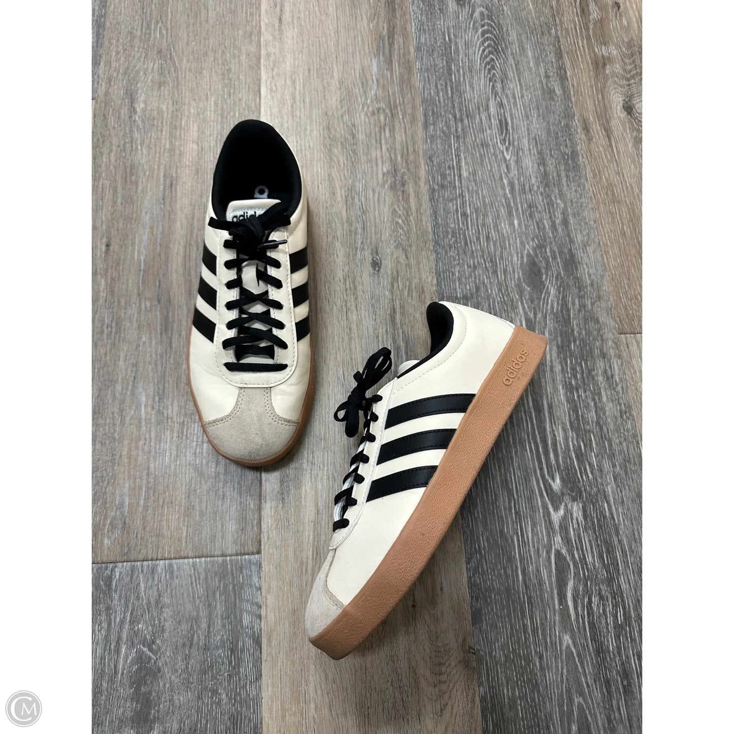 Shoes Sneakers By Adidas In Black & Cream, Size: 7