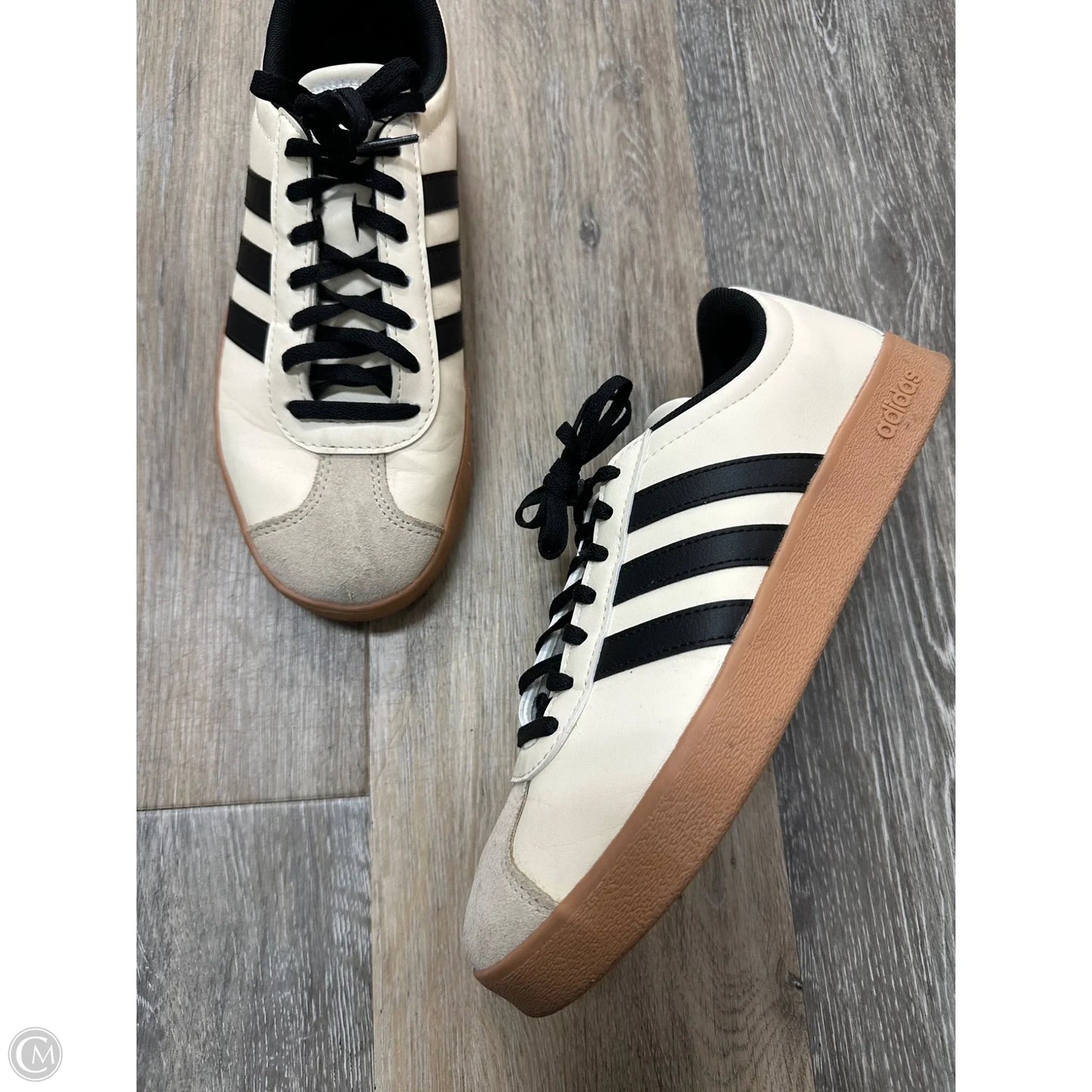 Shoes Sneakers By Adidas In Black & Cream, Size: 7