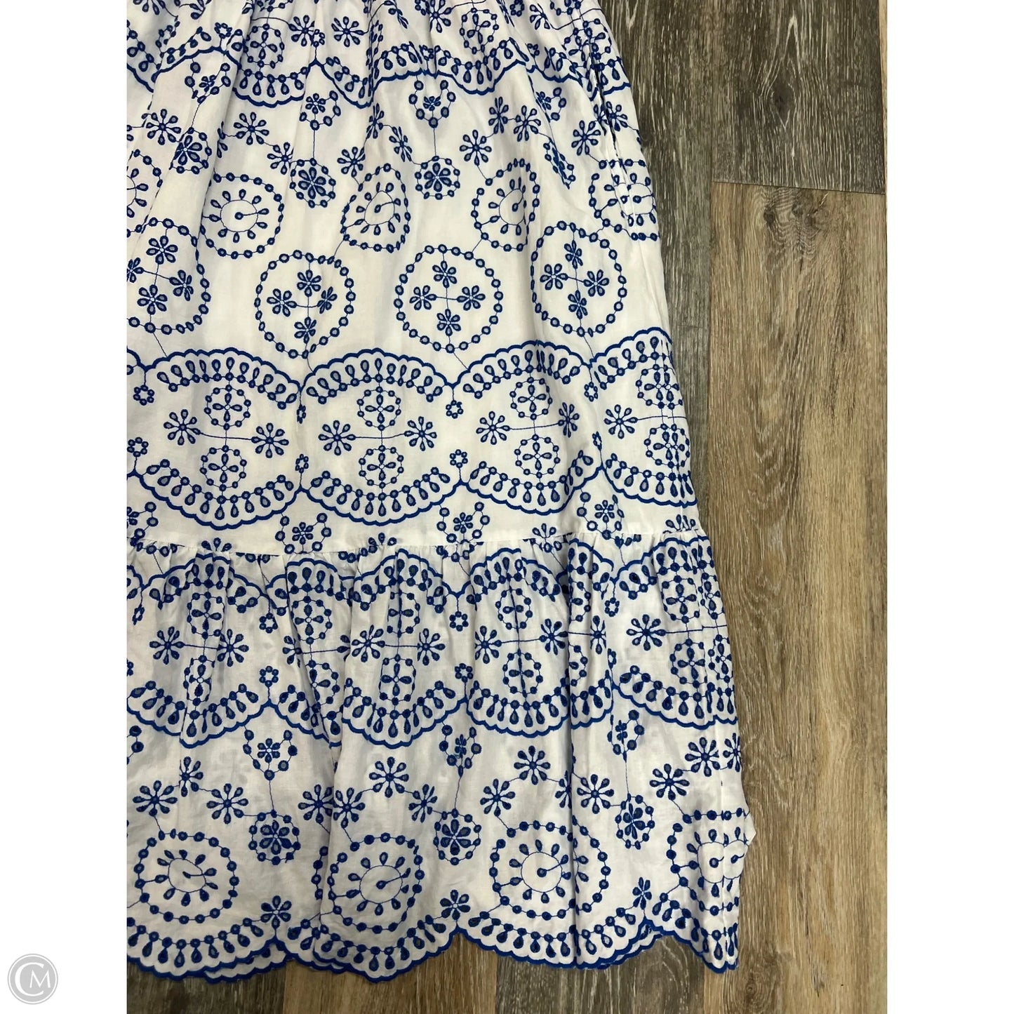 -Dress Casual Maxi By Crown And Ivy In Blue & White, Size: 2x