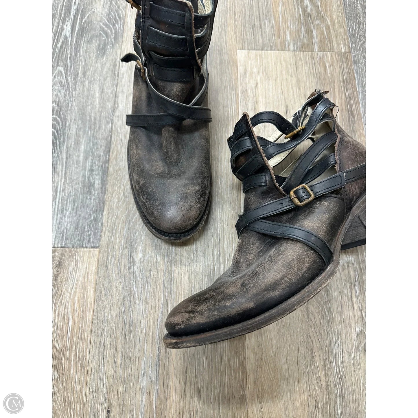 Boots Ankle Flats By Freebird In Brown, Size: 8