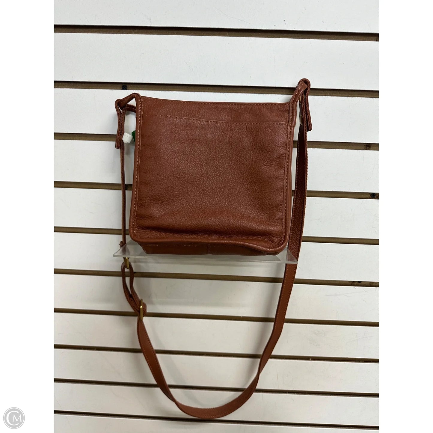 -Handbag Leather By Minooy, Size: Medium