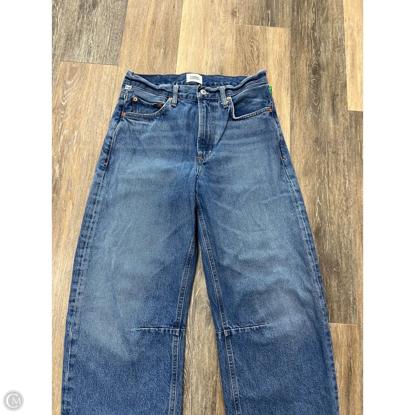 Jeans Wide Leg By Citizens Of Humanity In Blue Denim, Size: 1/25