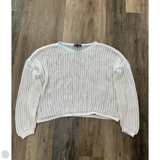 Sweater By Charlie B In White, Size: Xl
