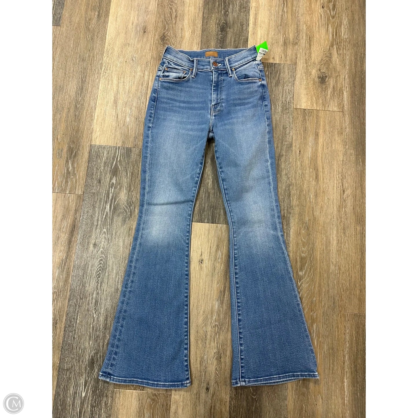 Jeans Flared By Mother In Blue Denim, Size: 0