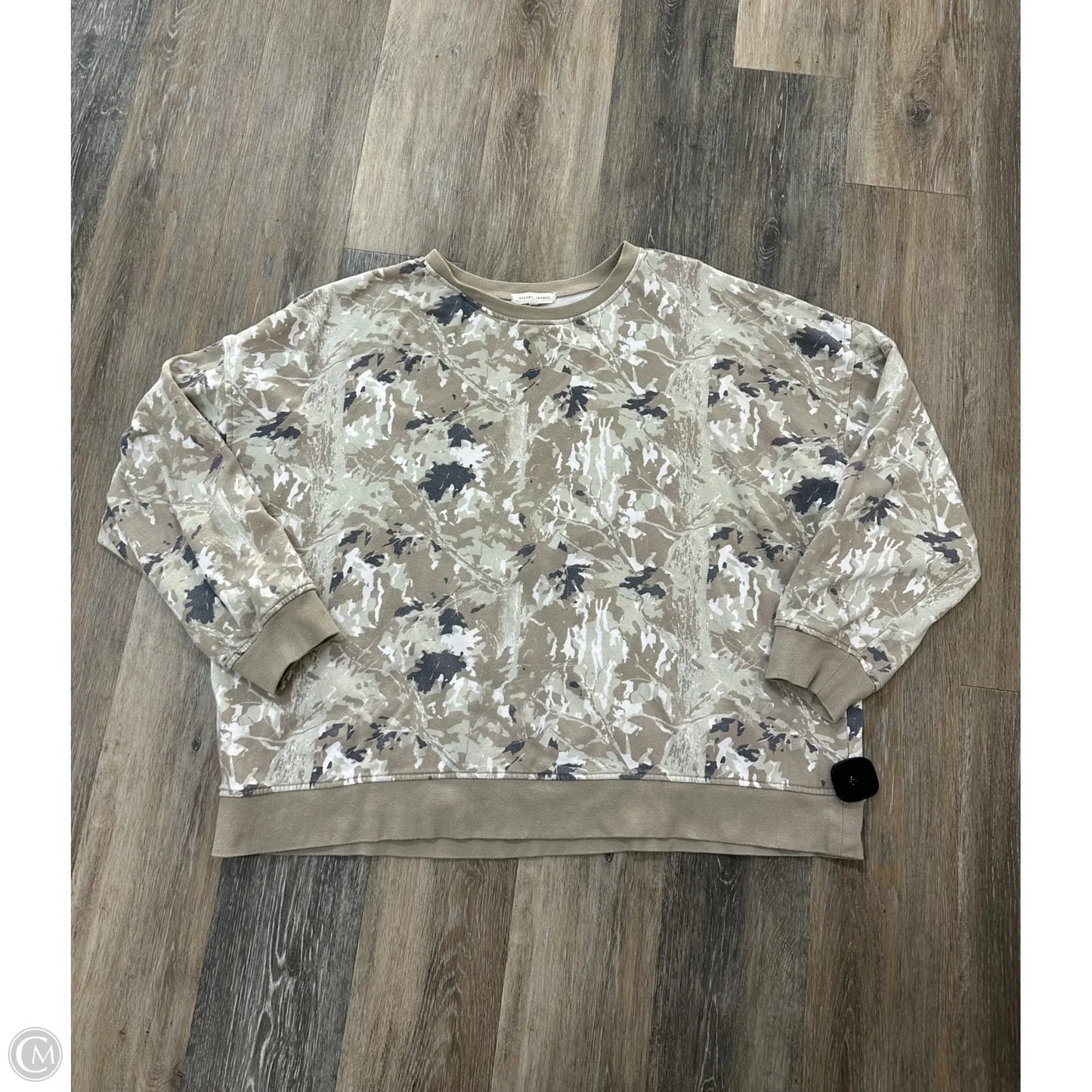 Sweatshirt Crewneck By Gilded Intent In Camouflage Print, Size: Xxl