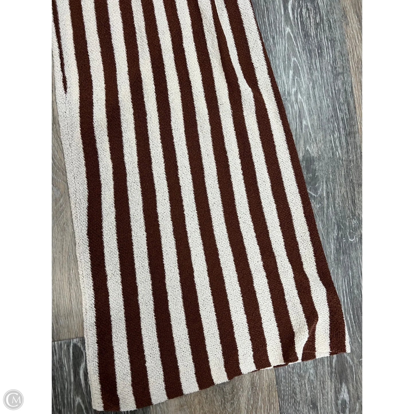 Pants Set 2pc By Zara In Striped Pattern, Size: L