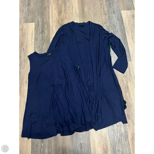 Sweater 2pc By Lane Bryant In Blue, Size: 2x