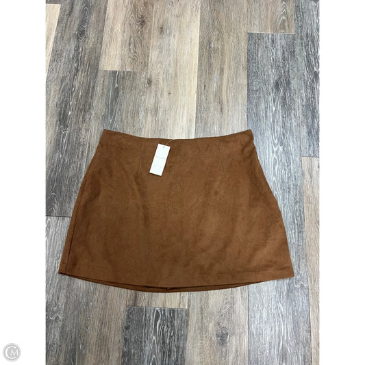 Skort By Abercrombie And Fitch In Tan, Size: L