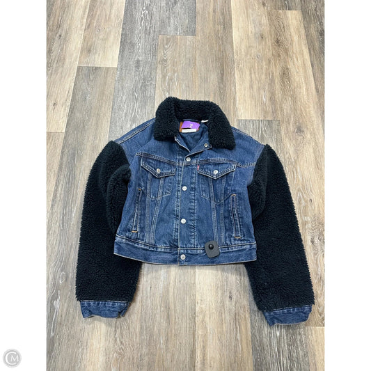 Jacket Denim By Levis In Blue Denim, Size: Xs