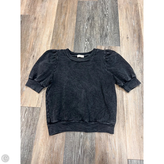 Blouse Short Sleeve By T.la In Grey, Size: Xs