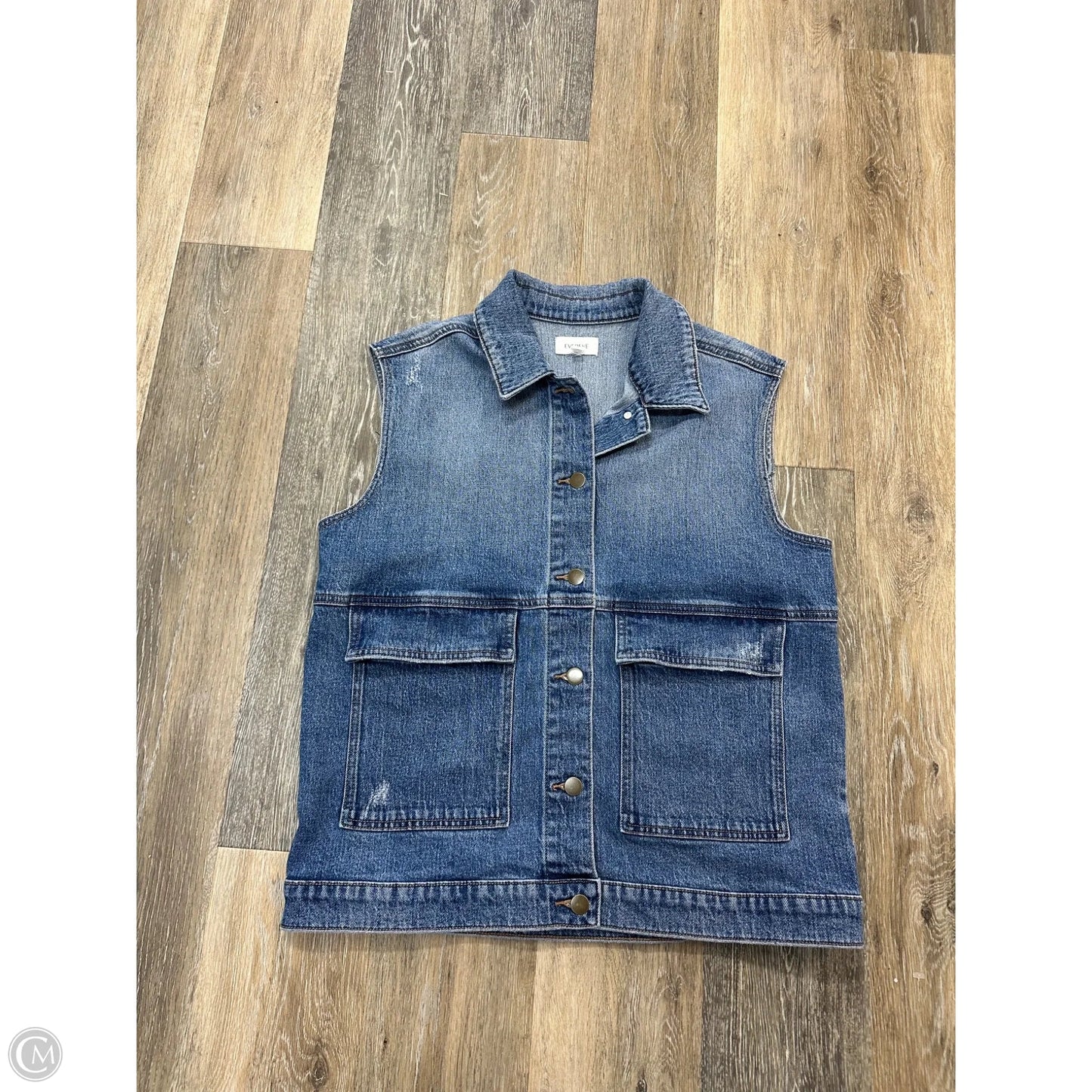 Vest Other By Evereve In Blue Denim, Size: S