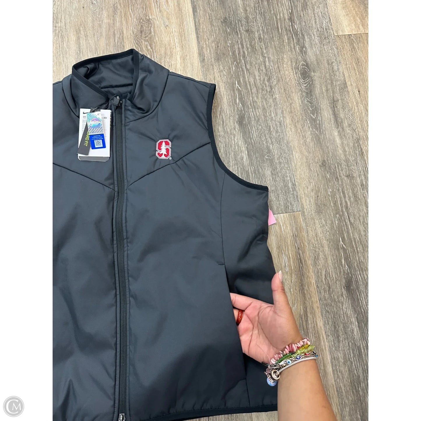 Vest Puffer & Quilted By Nike Apparel In Black, Size: L