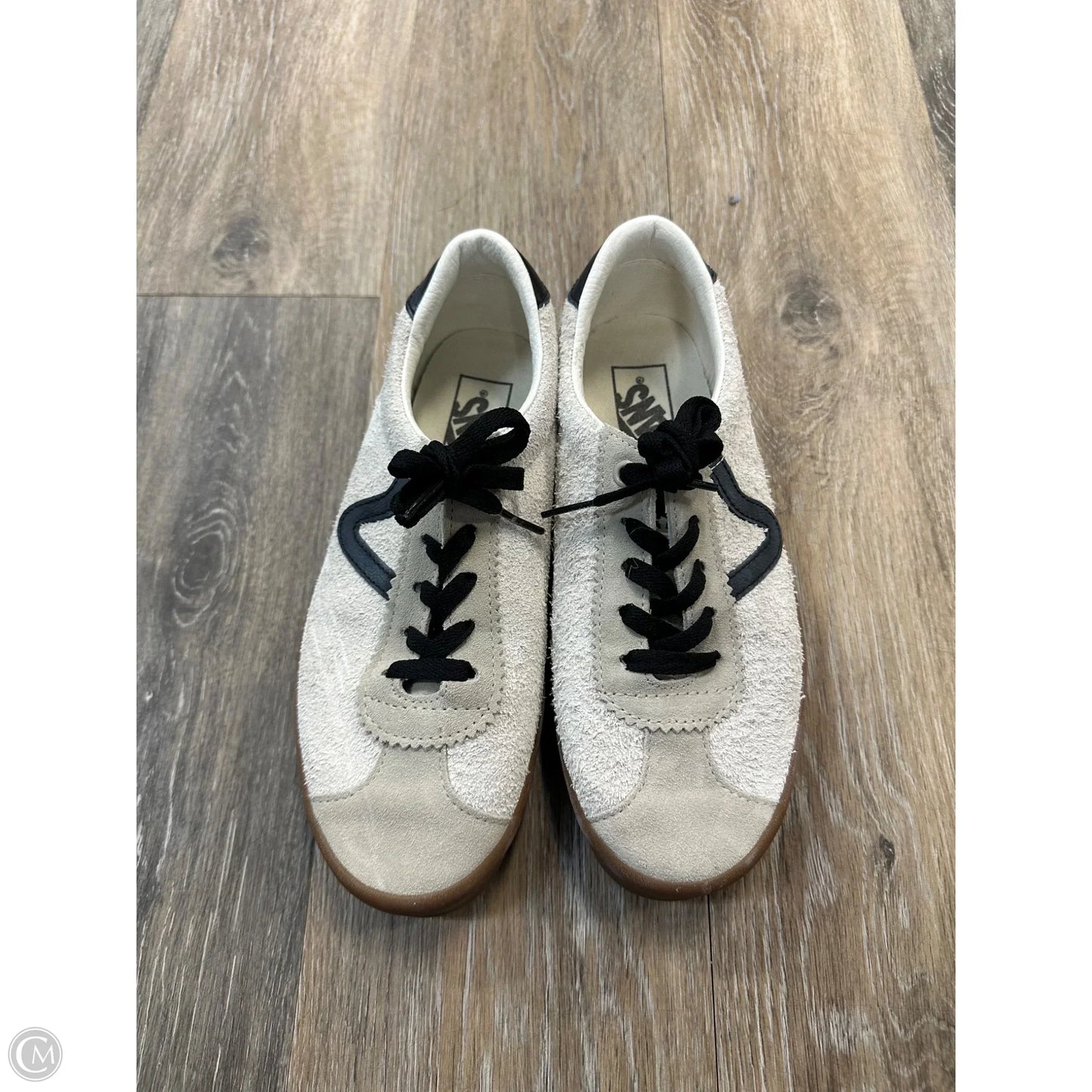 Shoes Athletic By Vans In Cream, Size: 8