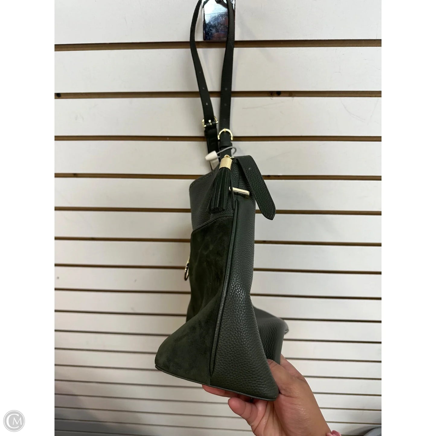 Handbag Leather By Talbots, Size: Medium