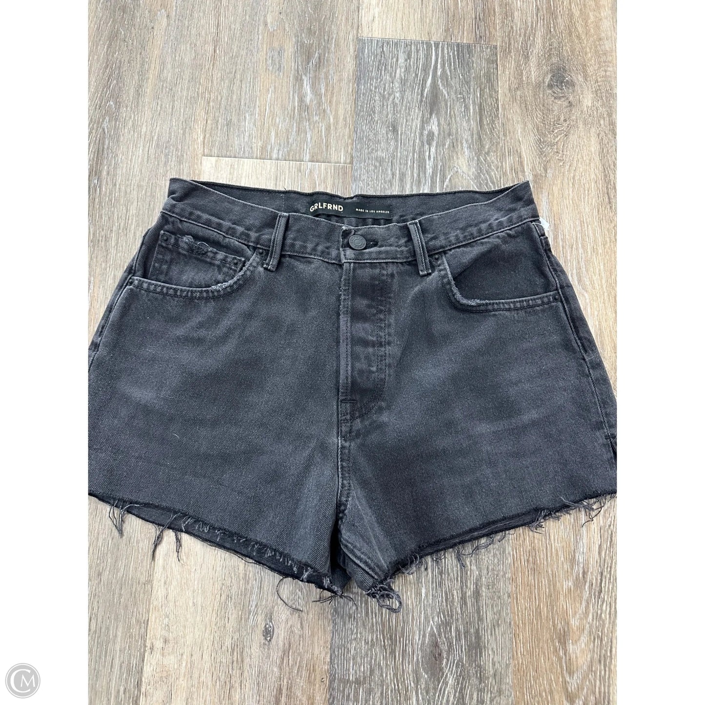Shorts By Grlfrnd In Black Denim, Size: 2