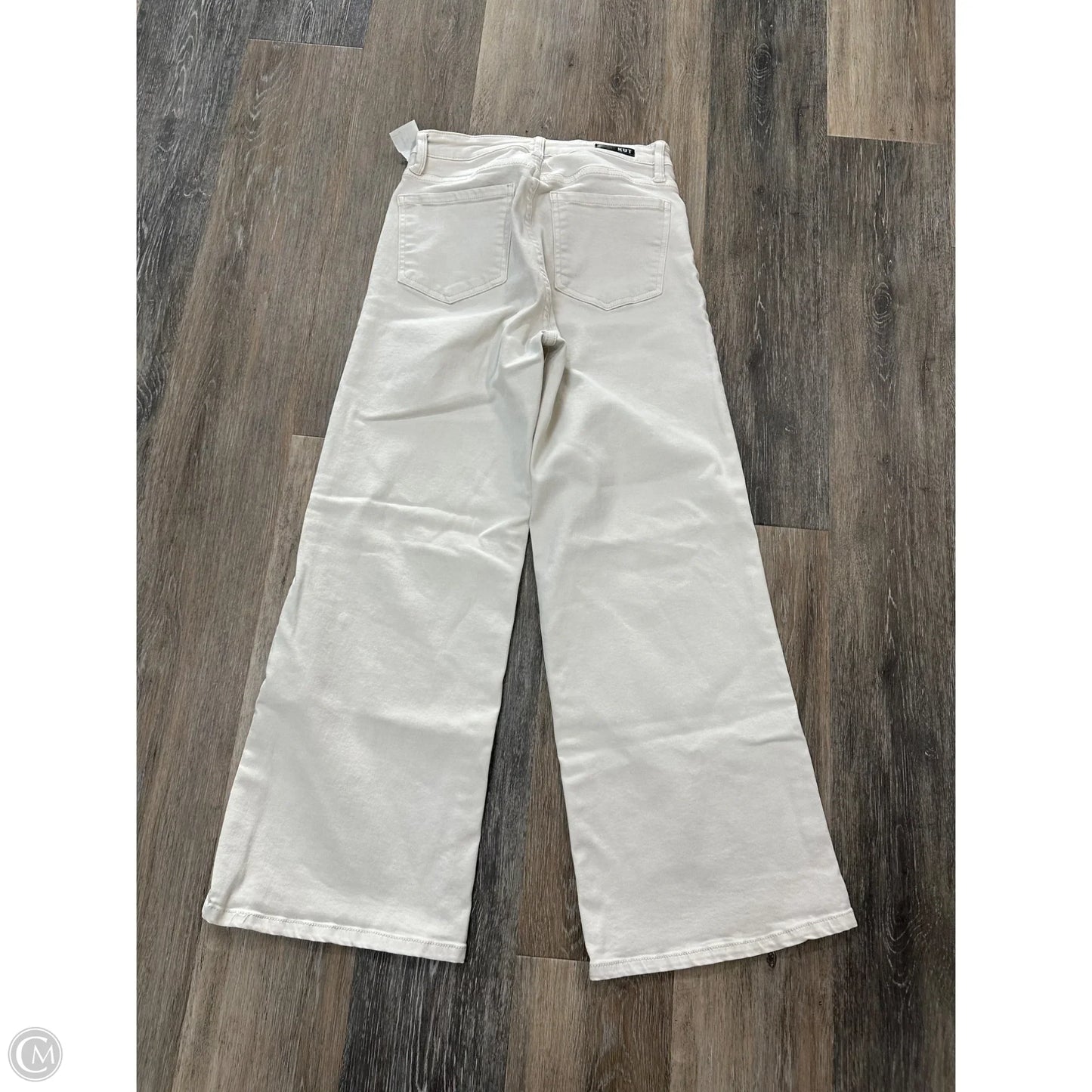 Jeans Wide Leg By Kut In Cream Denim, Size: 2