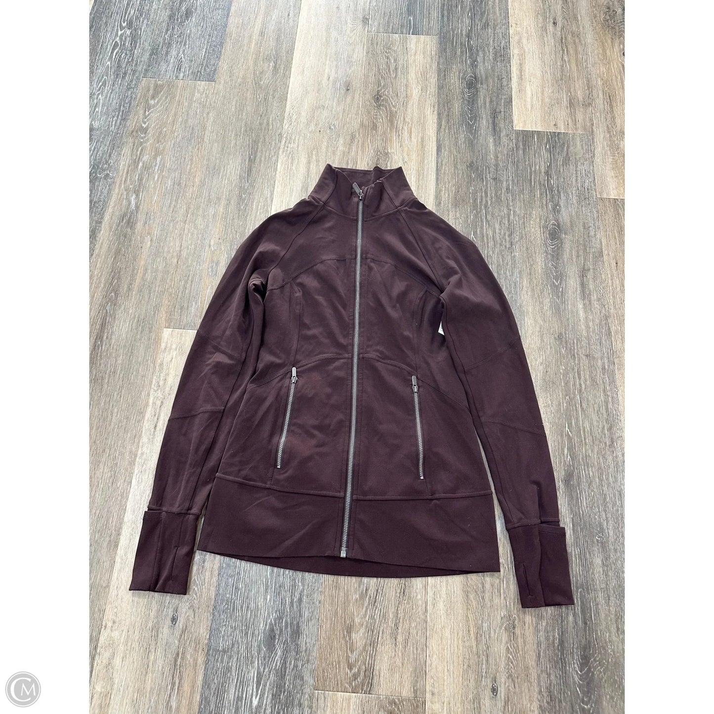 Athletic Jacket By Lululemon In Maroon, Size: 6