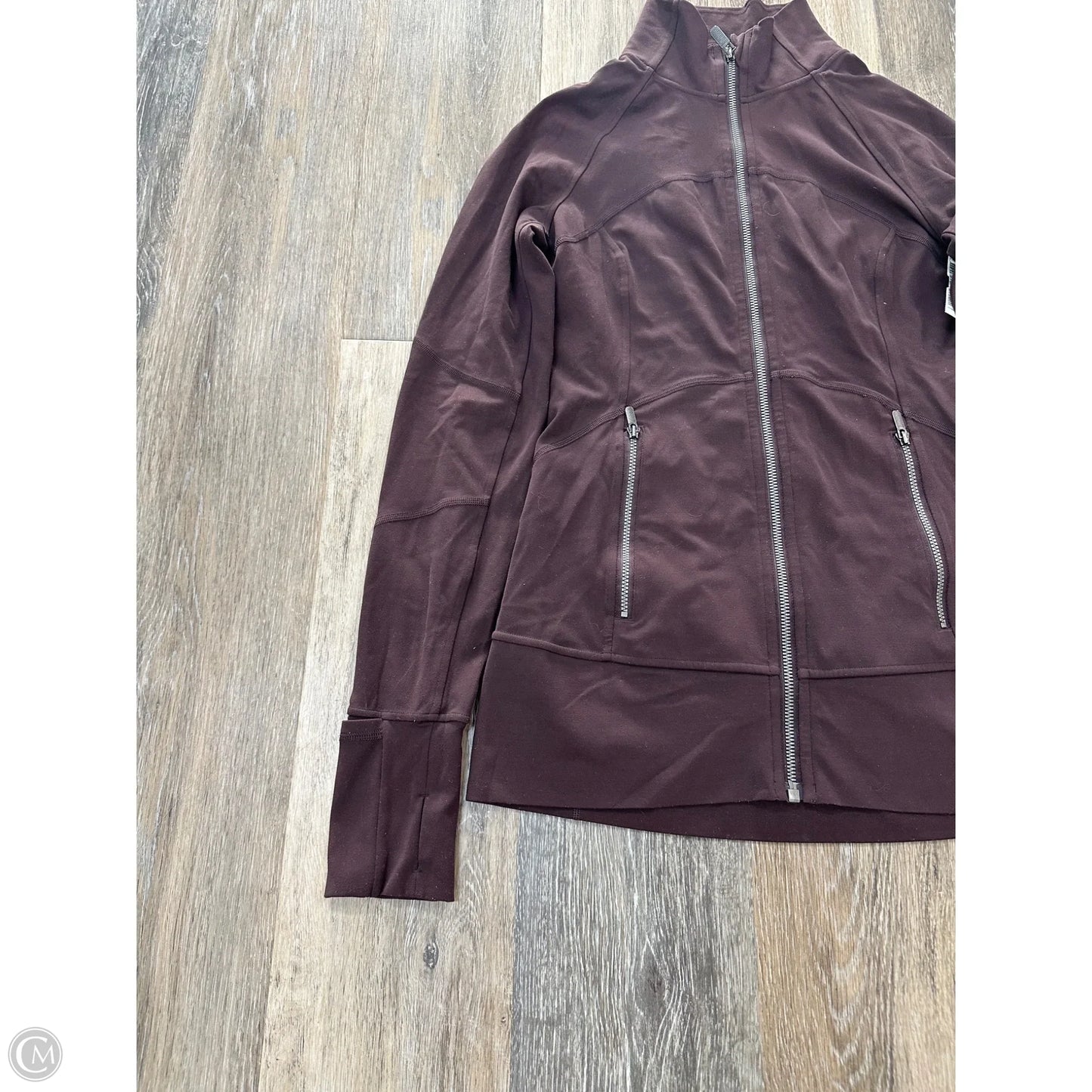Athletic Jacket By Lululemon In Maroon, Size: 6