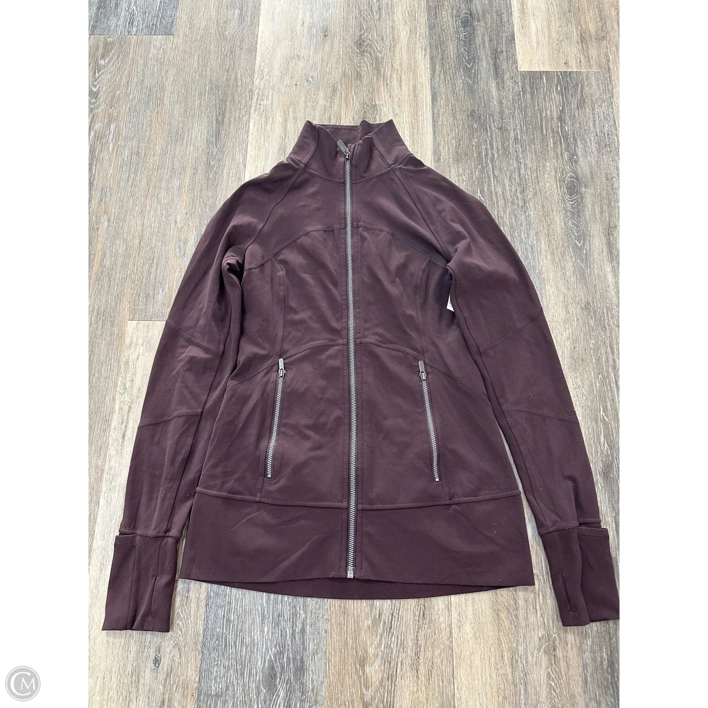 Athletic Jacket By Lululemon In Maroon, Size: 6