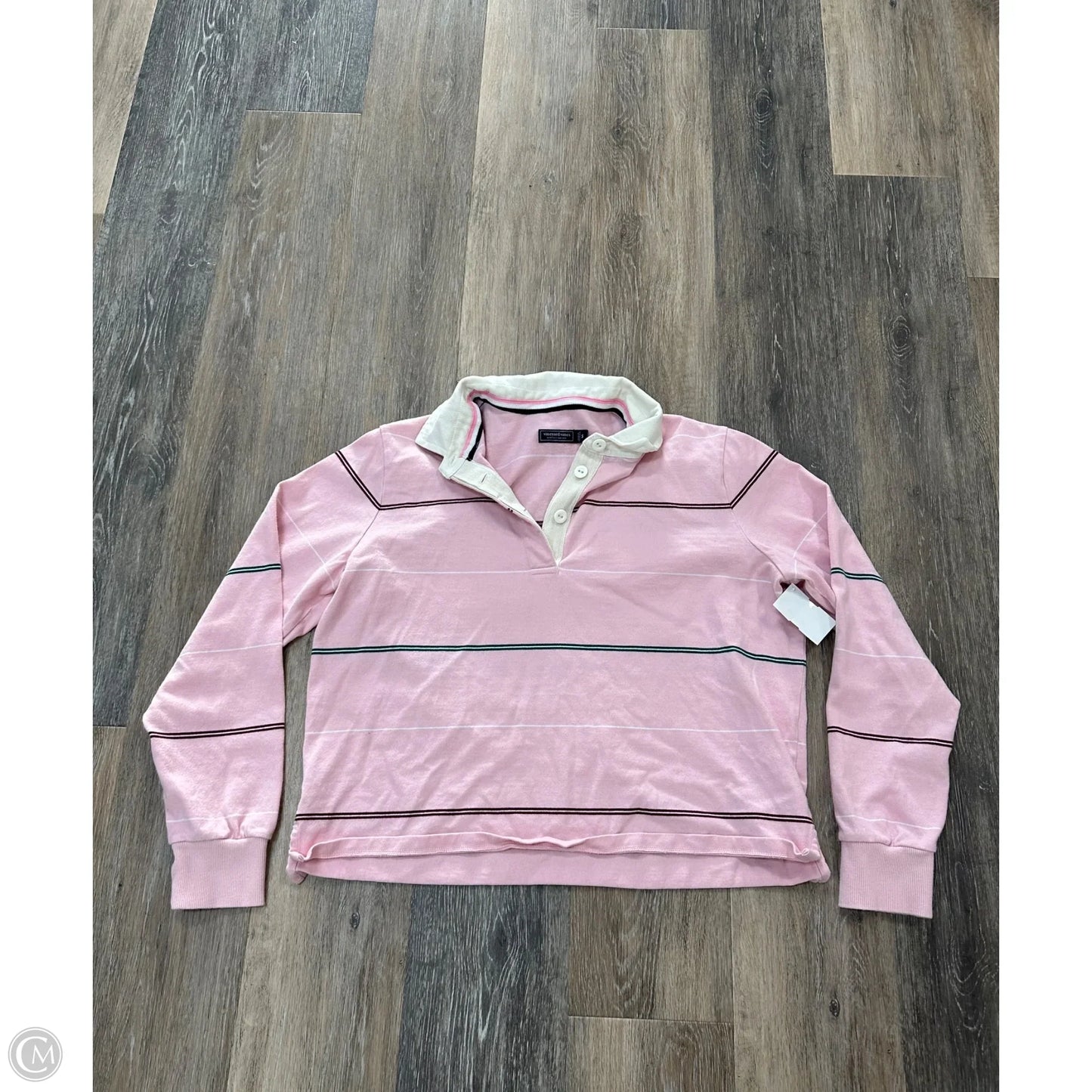 Blouse Long Sleeve By Vineyard Vines In Pink, Size: S