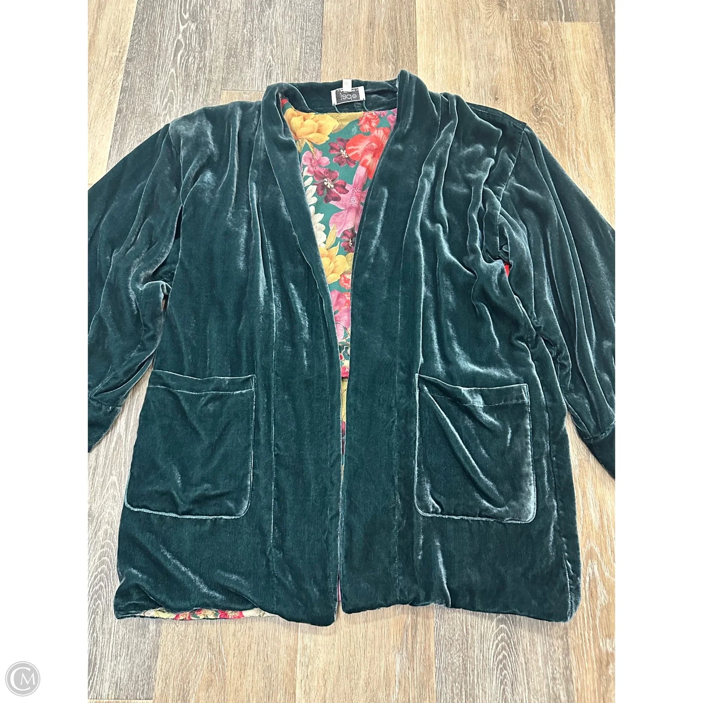 Blazer By Johnny Was In Teal, Size: Xs